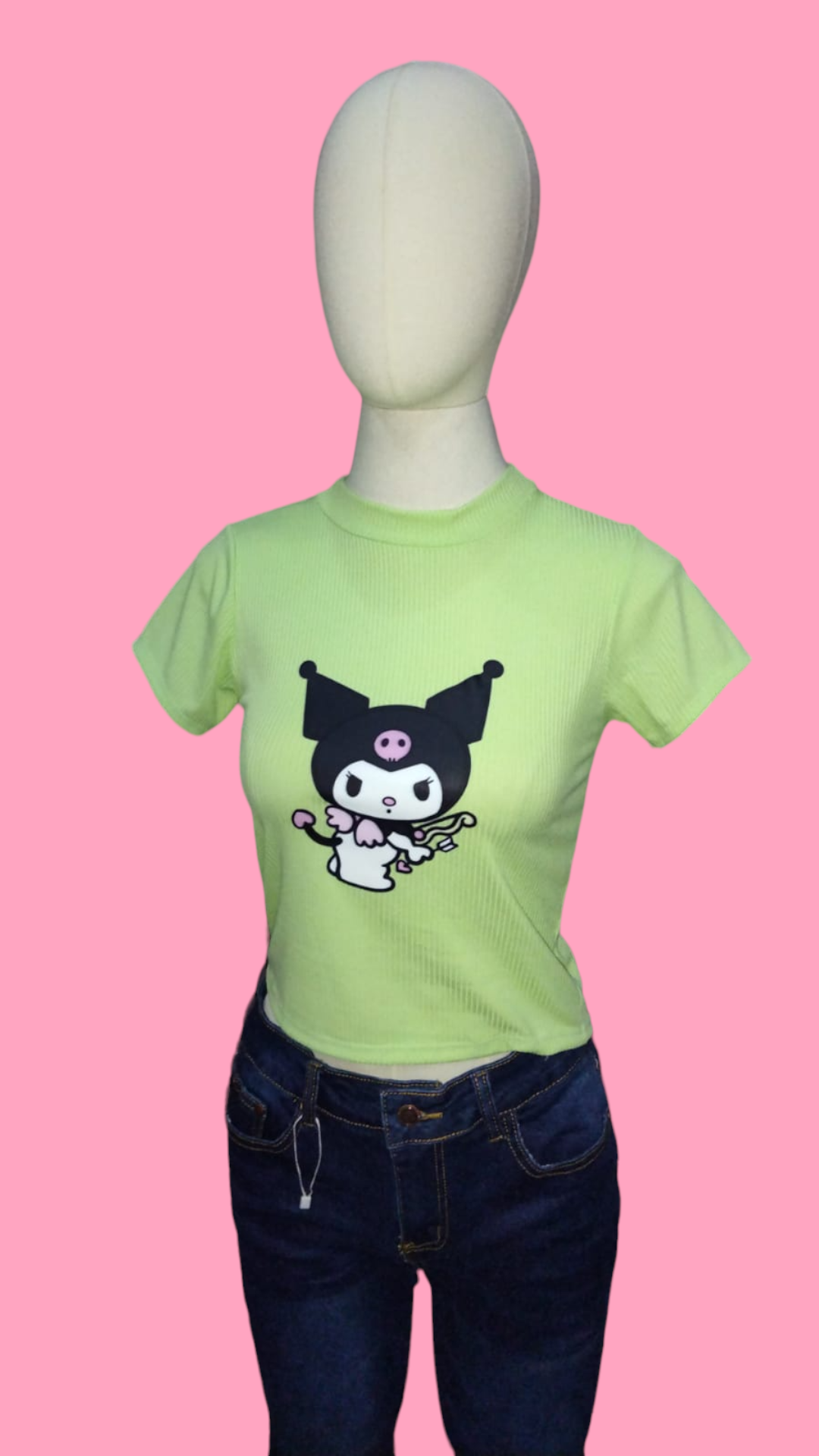 Producto Crop Verde Kuromi Cupido